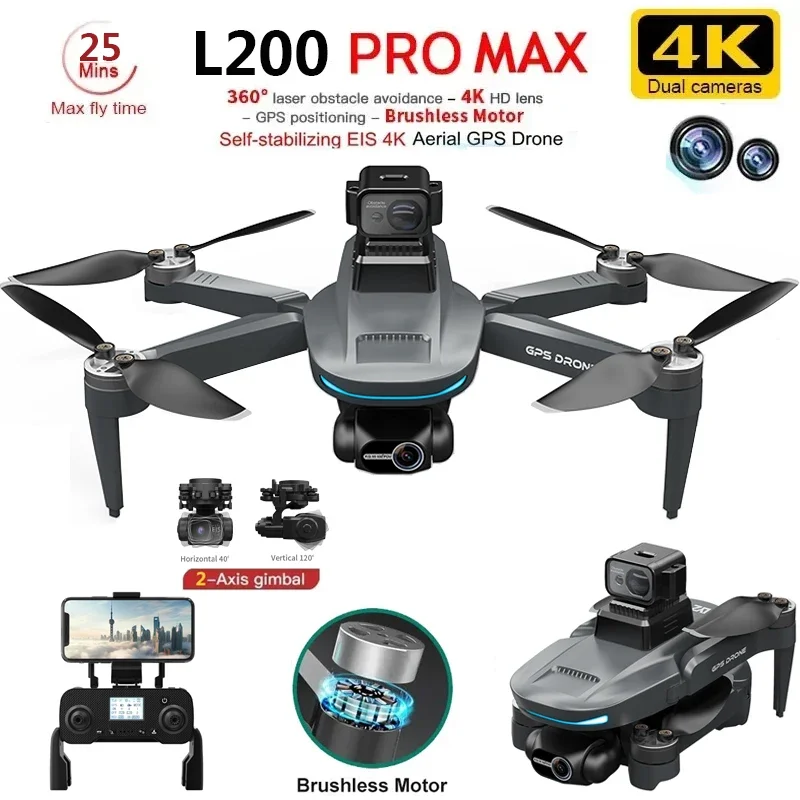 L200 PRO MAX Drone 4K 2-Axis P - Drone Racing Camera avis et prix