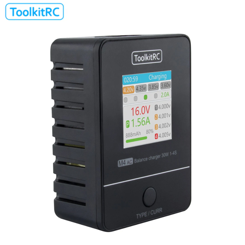 ToolkitRC M4AC 30W LCD Screen  - Drone Racing Charger avis et prix