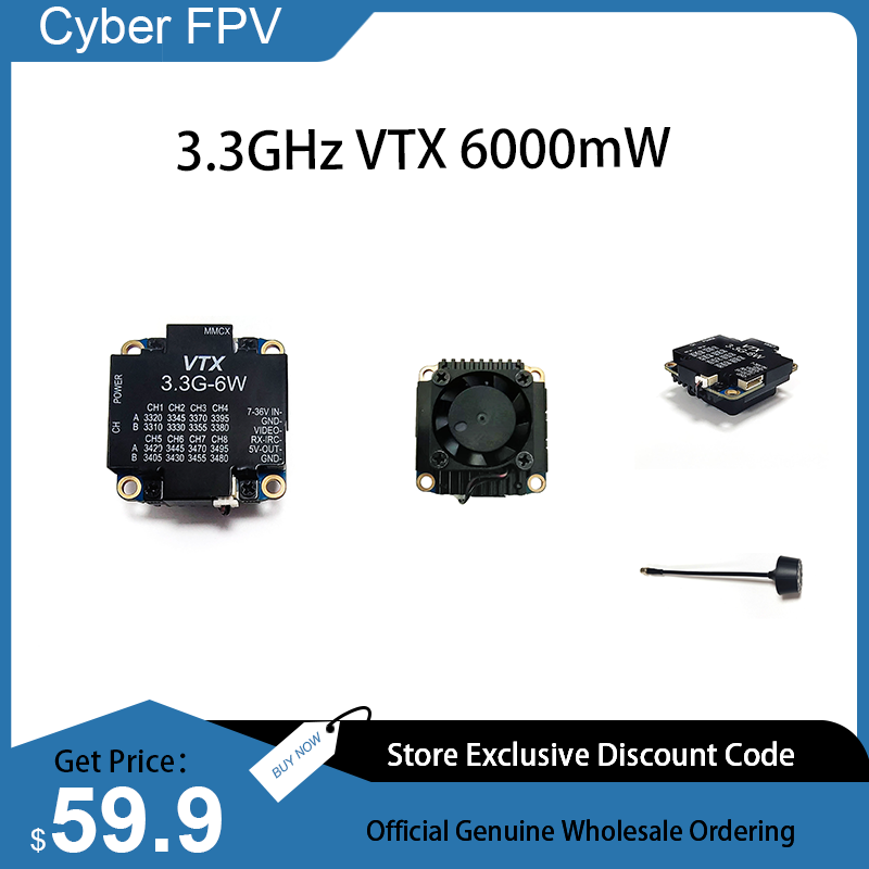 3.3GHz VTX 6W Video Transmitte - Drone Racing Goggles avis et prix