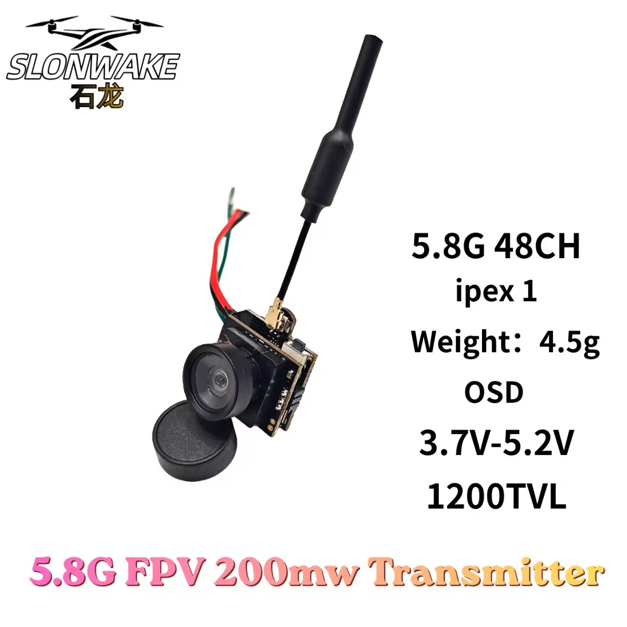 SLONWAKE 5.8G Analog Video Tra - Drone Racing Transmitter avis et prix