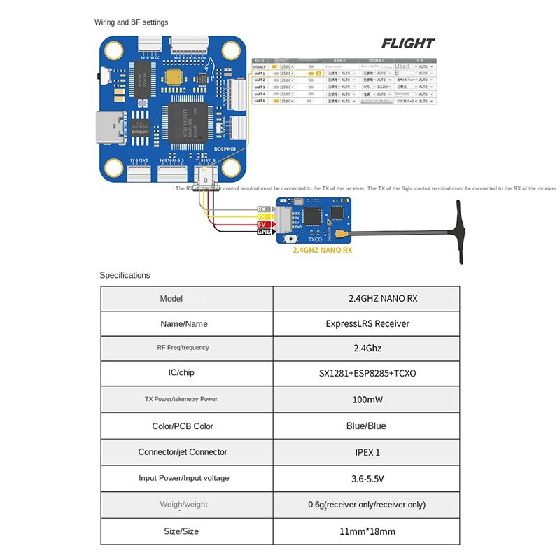 A63T-ELRS RX NANO Expresslrs R - Drone Racing Receiver avis et prix