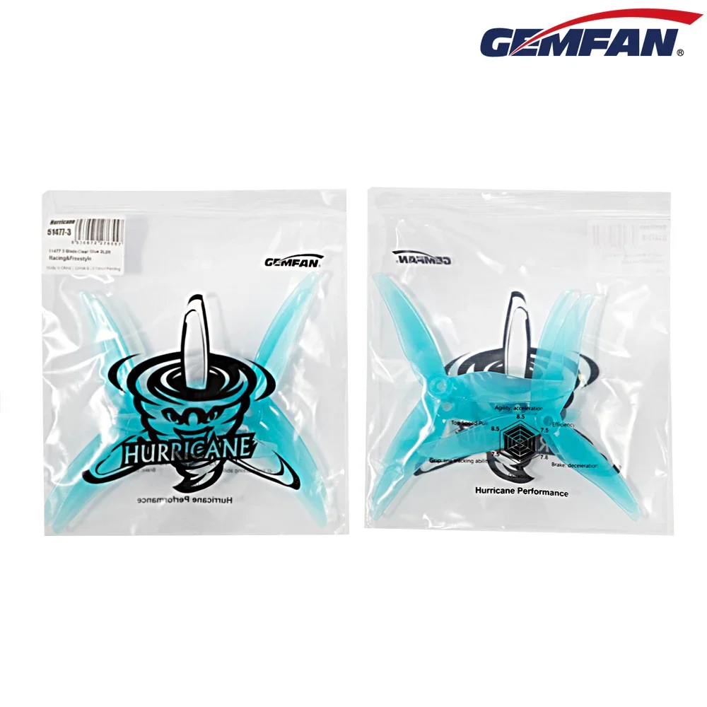 10Pairs (10CW + 10CCW) Gemfan  - Drone Racing Propeller avis et prix