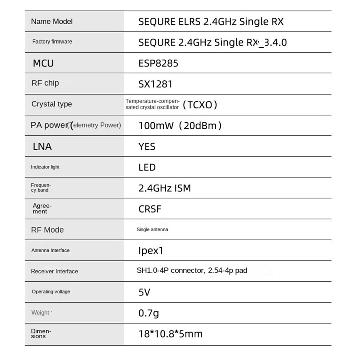 A56G-SEQURE ELRS 2.4GHz Single - Drone Racing Charger avis et prix