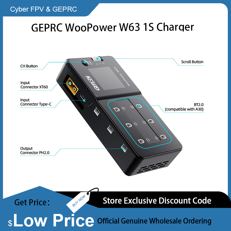 GEPRC WooPower W63 1S Charger  - Drone Racing Charger avis et prix