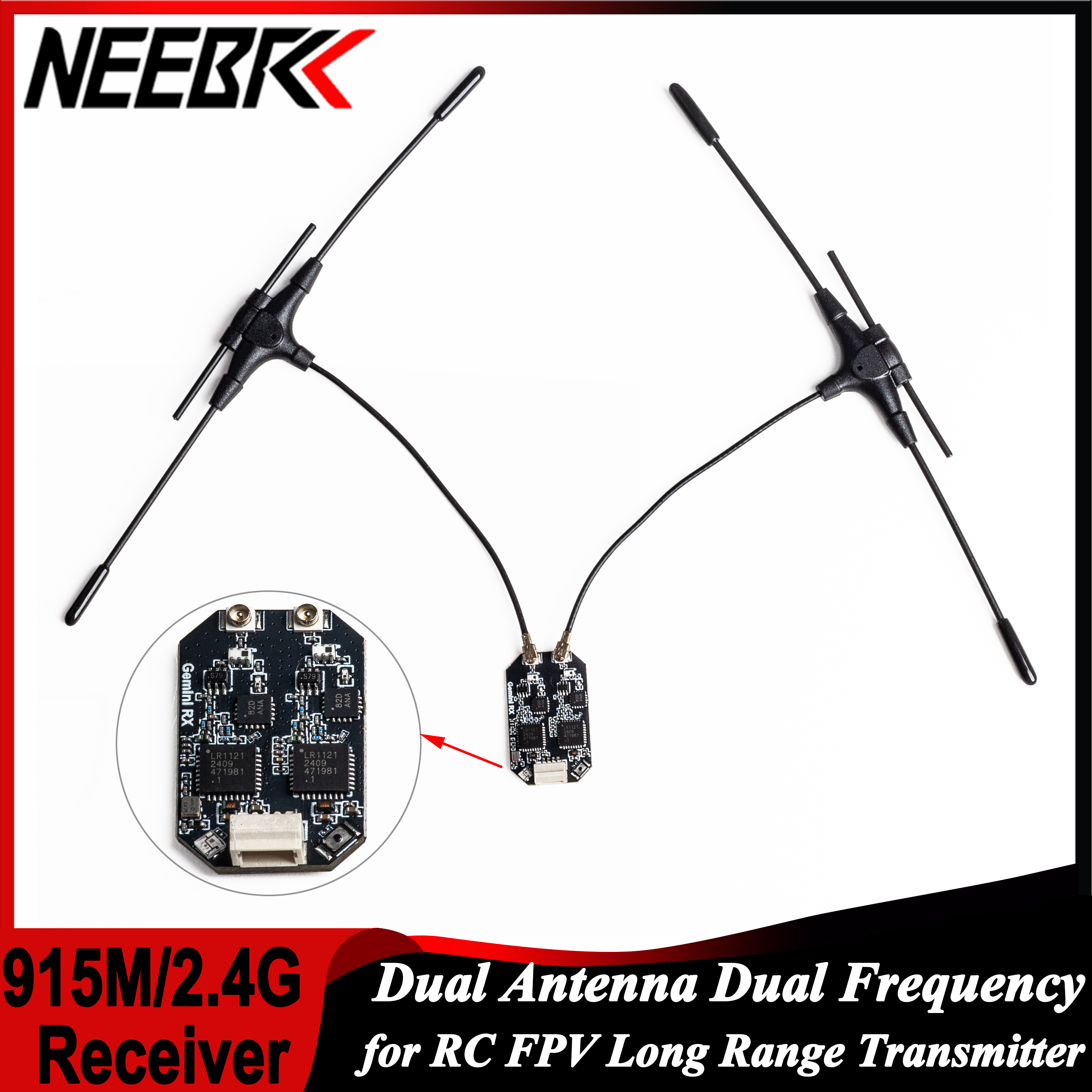 ELRS 915MHz/2.4GHz Gemini Dual - Drone Racing Receiver avis et prix