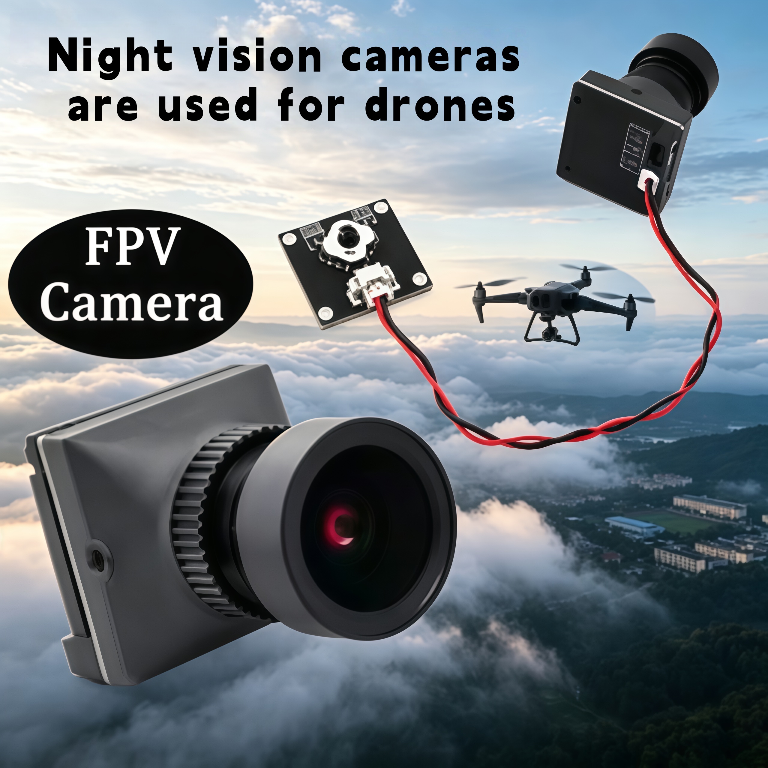 1500TVL HD CADDX Snail FPV Cam - Drone Racing Transmitter avis et prix